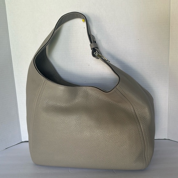 Michael Kors Fulton Large Pearl Grey Leather Hobo Bag - Picture 2 of 16